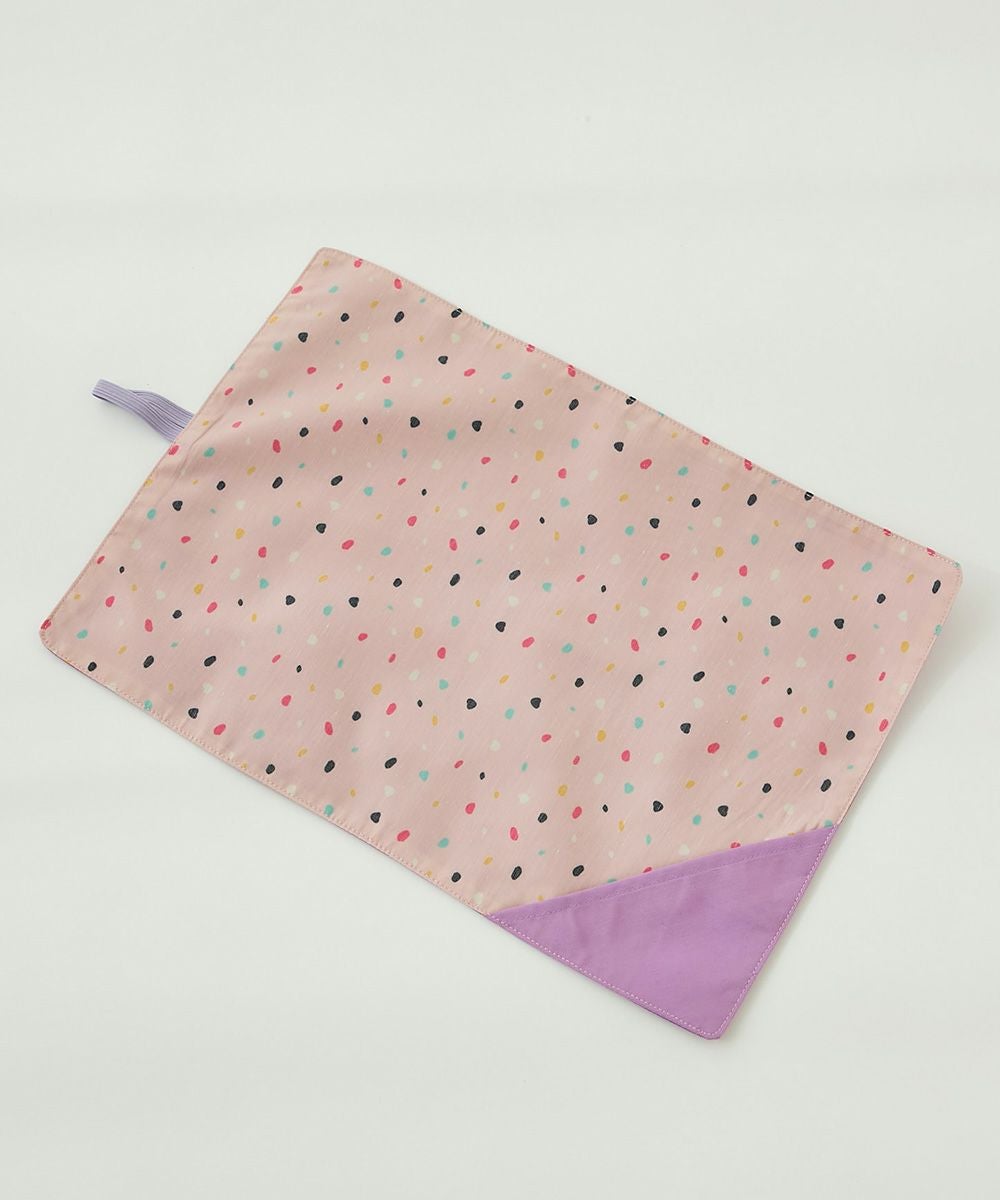 速乾 シワになりにくい 無地×総柄 リバーシブル ランチョンマット