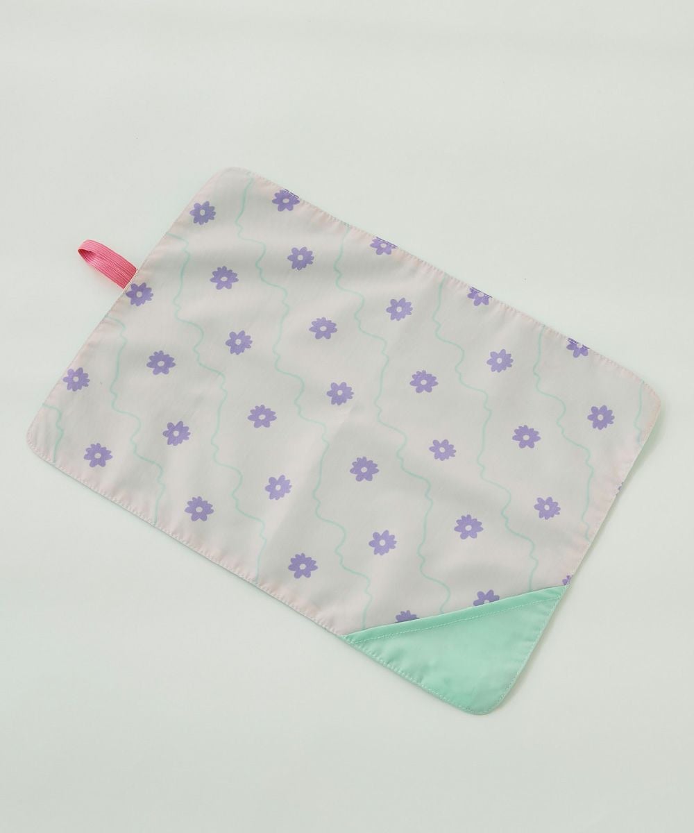 速乾 シワになりにくい 無地×総柄 リバーシブル ランチョンマット