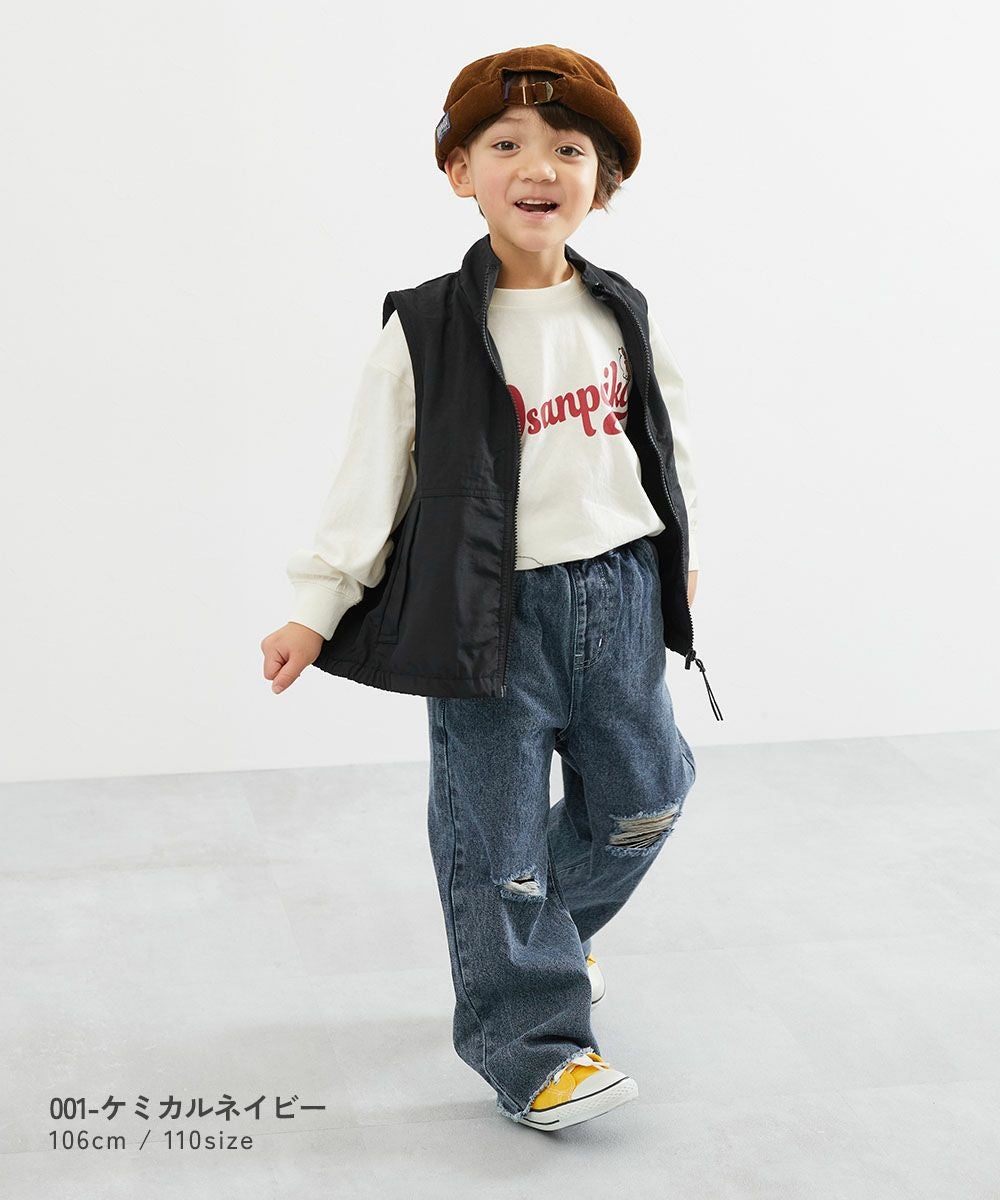 ケミカル ダメージ ストレートデニム | 子供服の通販 デビロック公式サイト