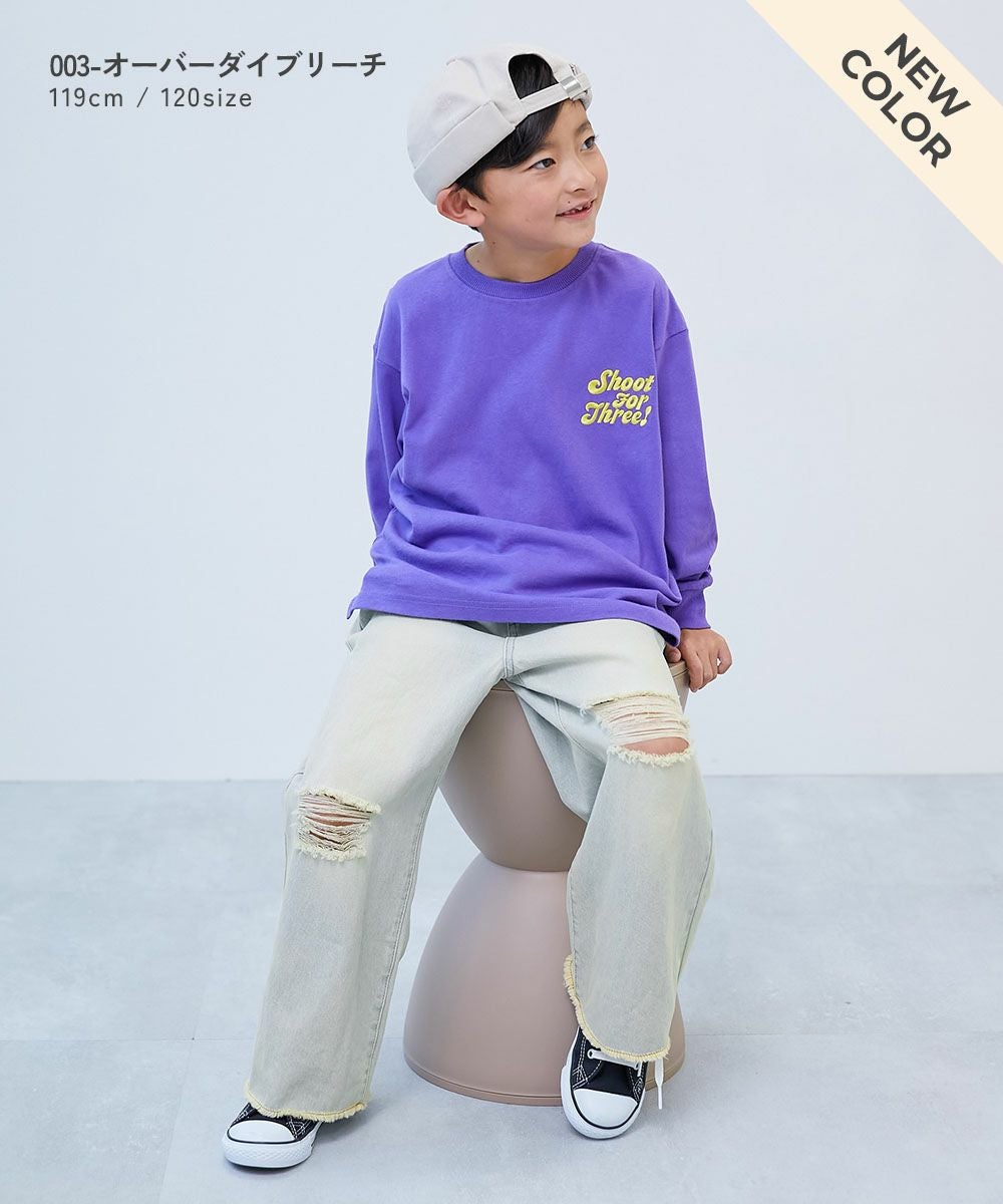 ケミカル ダメージ ストレートデニム | 子供服の通販 デビロック公式サイト