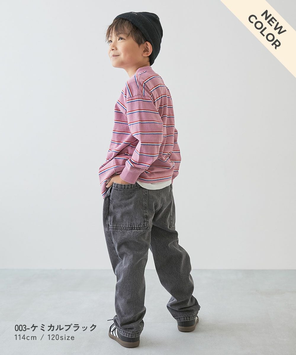 SPECIAL SALE 10%OFF】ダッドポケット ケミカルデニム ワークパンツ