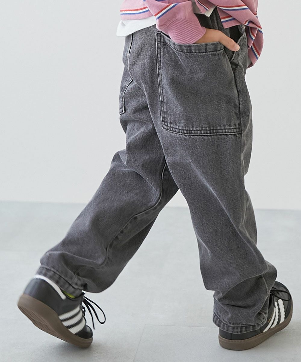 最大5%OFF】ダッドポケット ケミカルデニム ワークパンツ | 子供服の