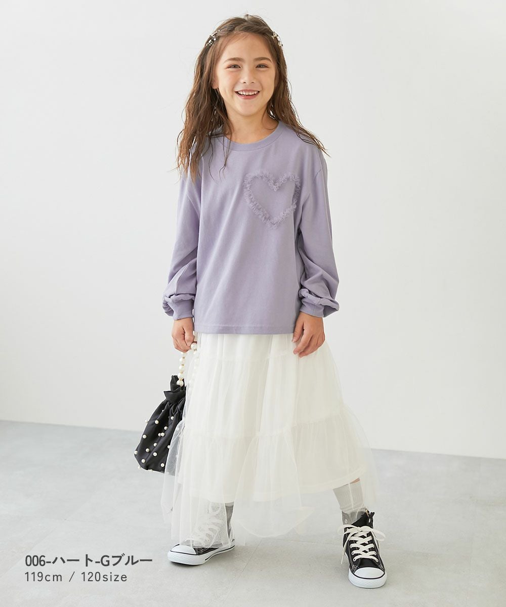 チュールモチーフ 長袖Tシャツ | 子供服の通販 デビロック公式サイト