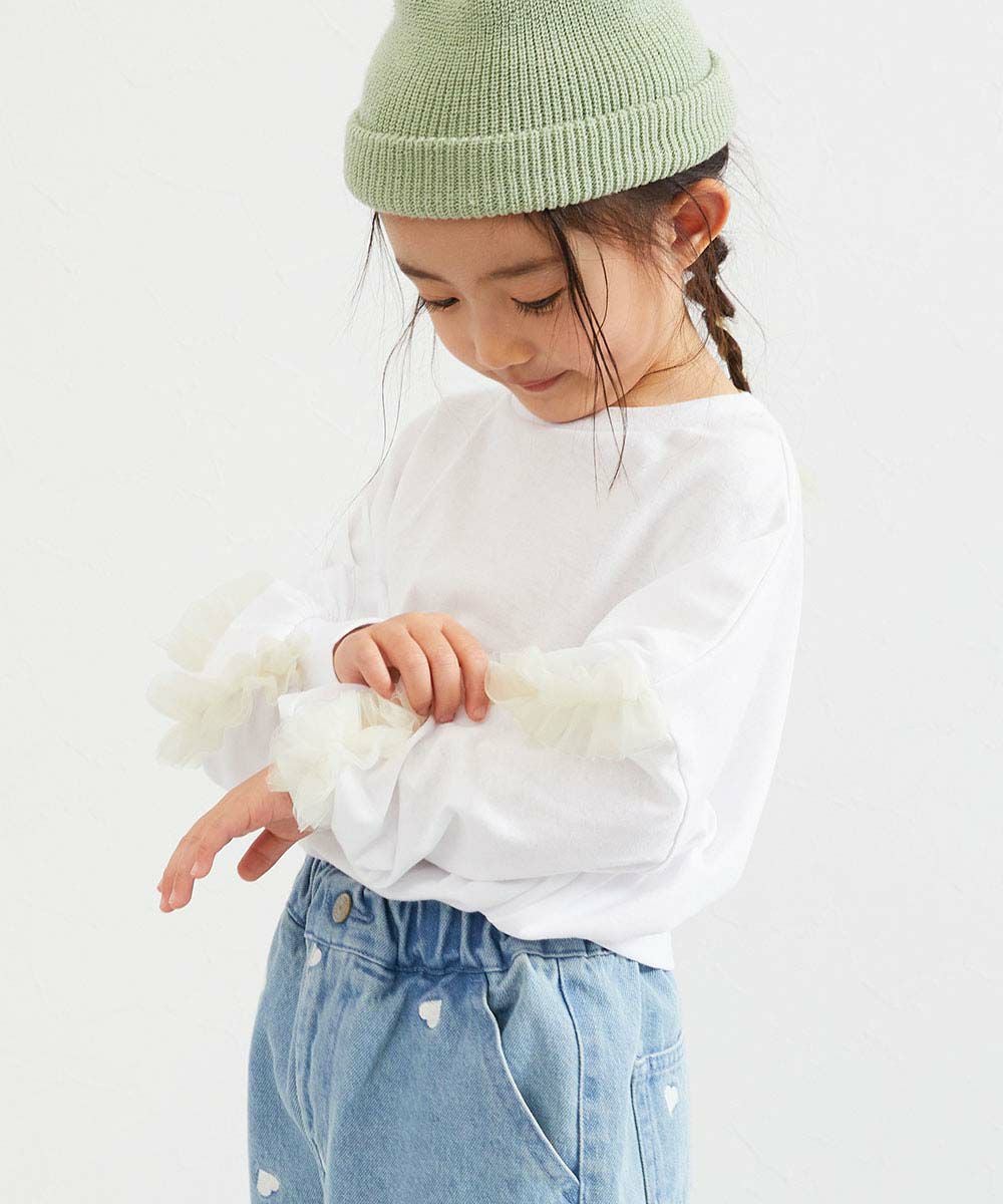 SPECIAL SALE 14%OFF】袖チュール 長袖Tシャツ | 子供服の通販