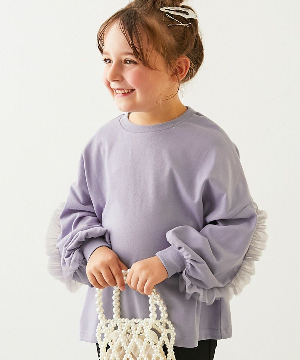 SPECIAL SALE 14%OFF】袖チュール 長袖Tシャツ | 子供服の通販