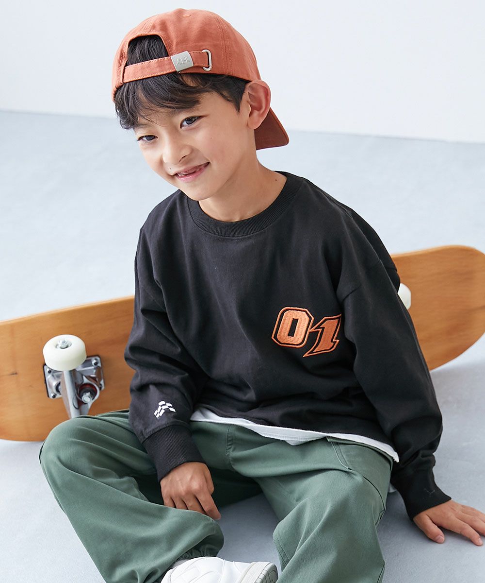 最大28%OFF】綿100% お洗濯してもよれにくい ビッグシルエット袖リブ