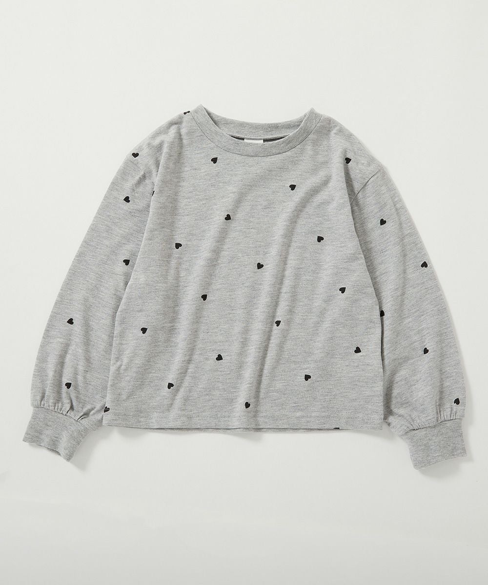 ハート総柄 長袖Tシャツ | 子供服の通販 デビロック公式サイト