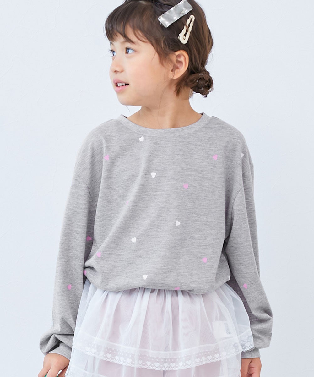 最大21%OFF】ハート総柄 長袖Tシャツ | 子供服の通販 デビロック公式サイト