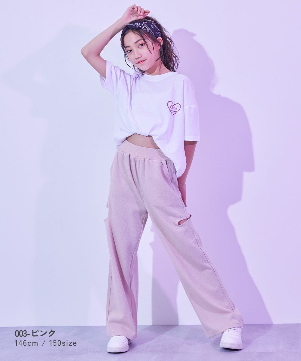 SPECIAL SALE 62%OFF】【DANCE】カットアウト ラメスウェットパンツ