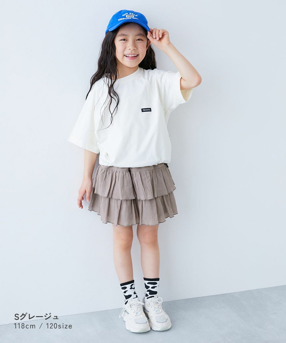 アウトレット SALE 42%OFF/返品不可】さらっと楊柳 ティアードミニ