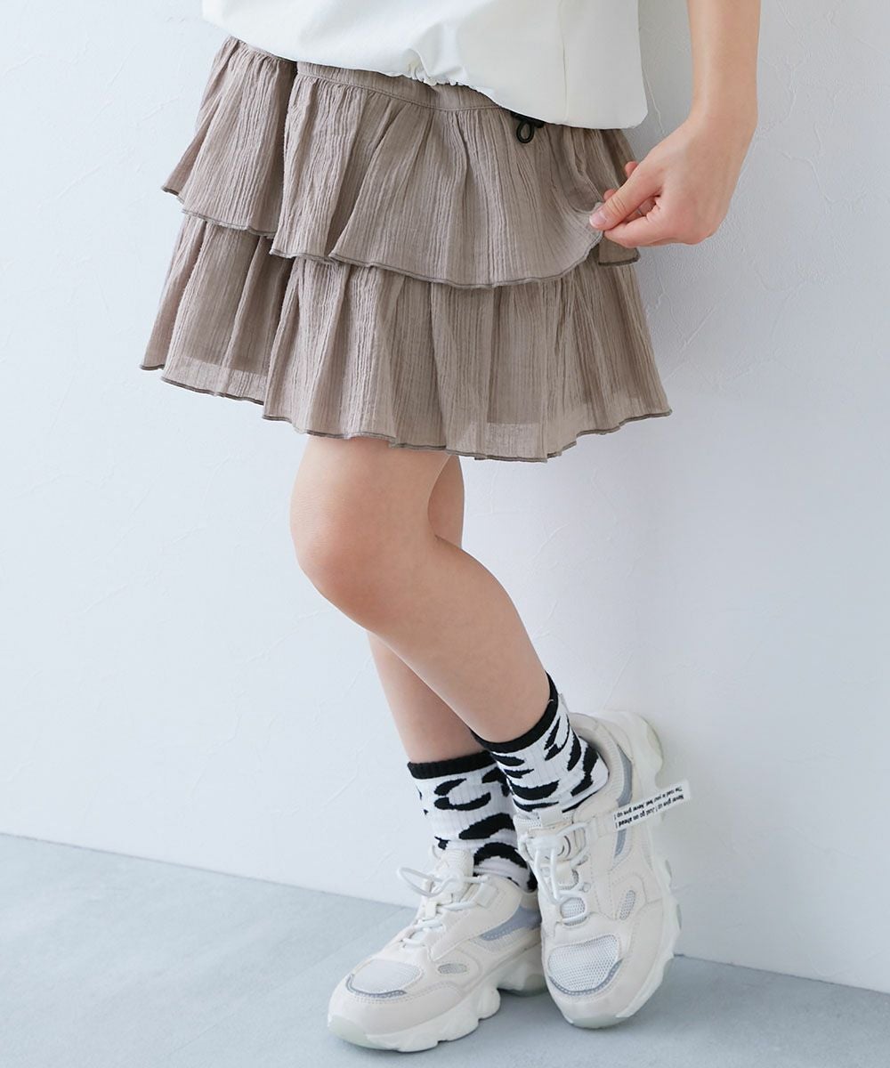 アウトレット SALE 42%OFF/返品不可】さらっと楊柳 ティアードミニ