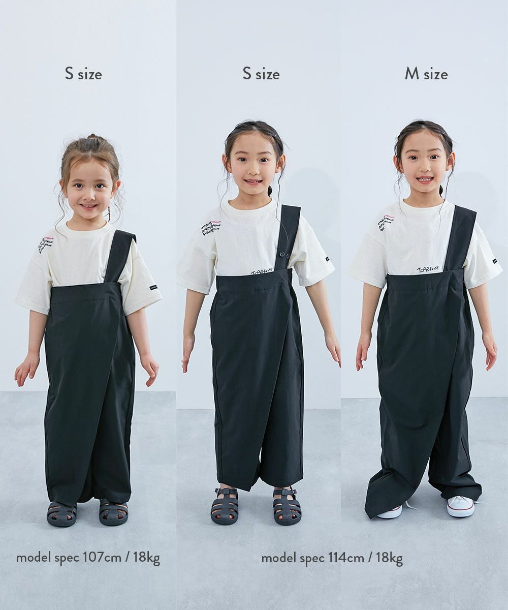 50%OFF】【makoコラボ】親子で使える 2WAYワンショルダーサロペット