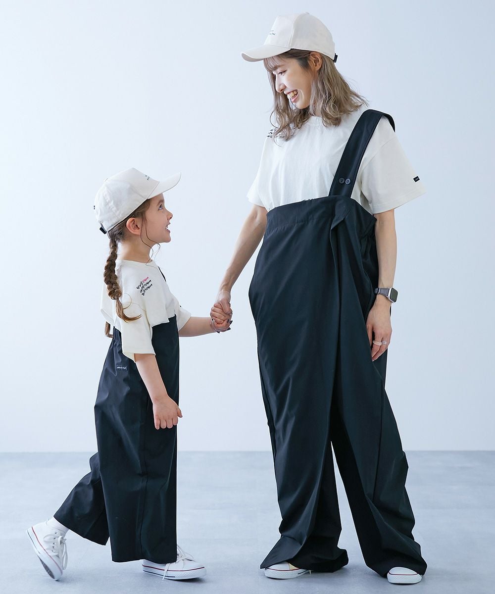 50%OFF】【makoコラボ】親子で使える 2WAYワンショルダーサロペット