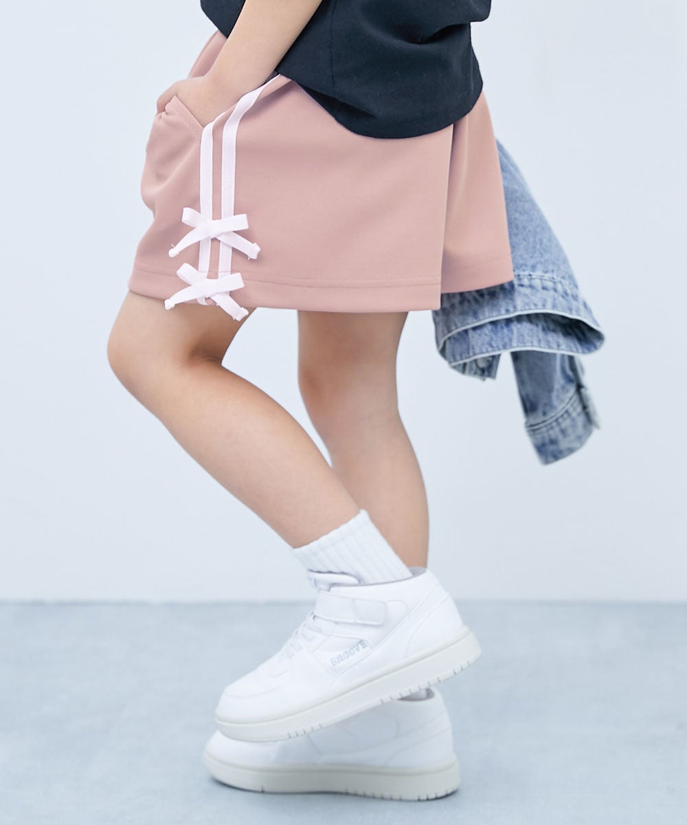 一部予約】リボン付き サイドラインショートパンツ | 子供服の通販