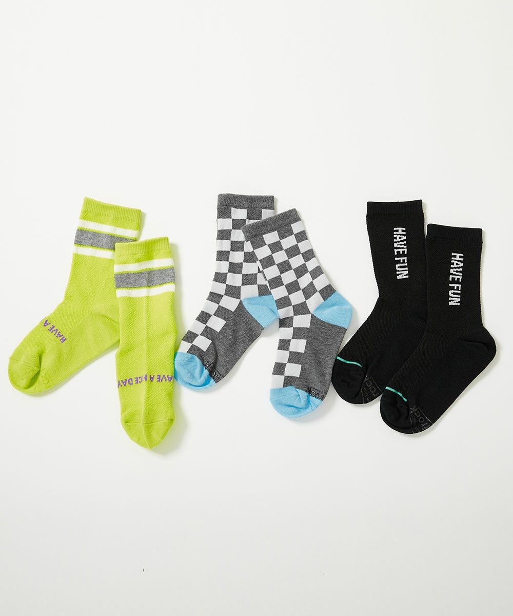 3足セット メッシュ切り替え デザインソックス | 子供服の通販