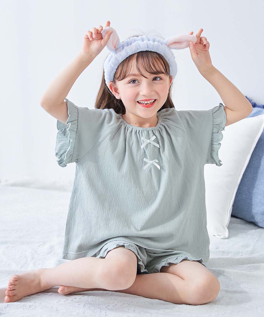最大9%OFF】着心地やわらか フリルパジャマ | 子供服の通販 デビロック