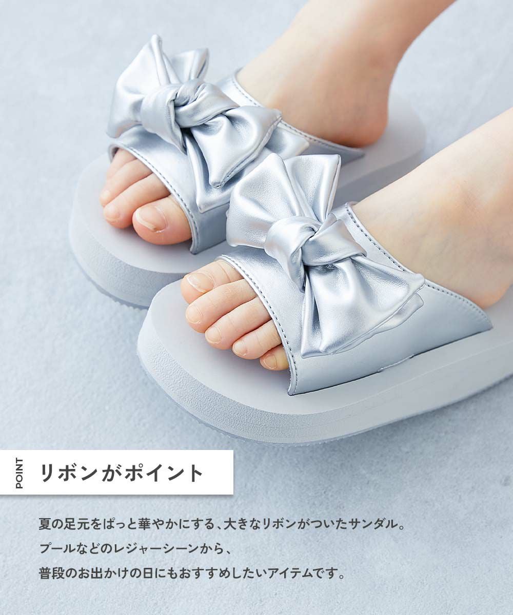 SPECIAL SALE 34%OFF】ふわもちボリュームソール リボンサンダル