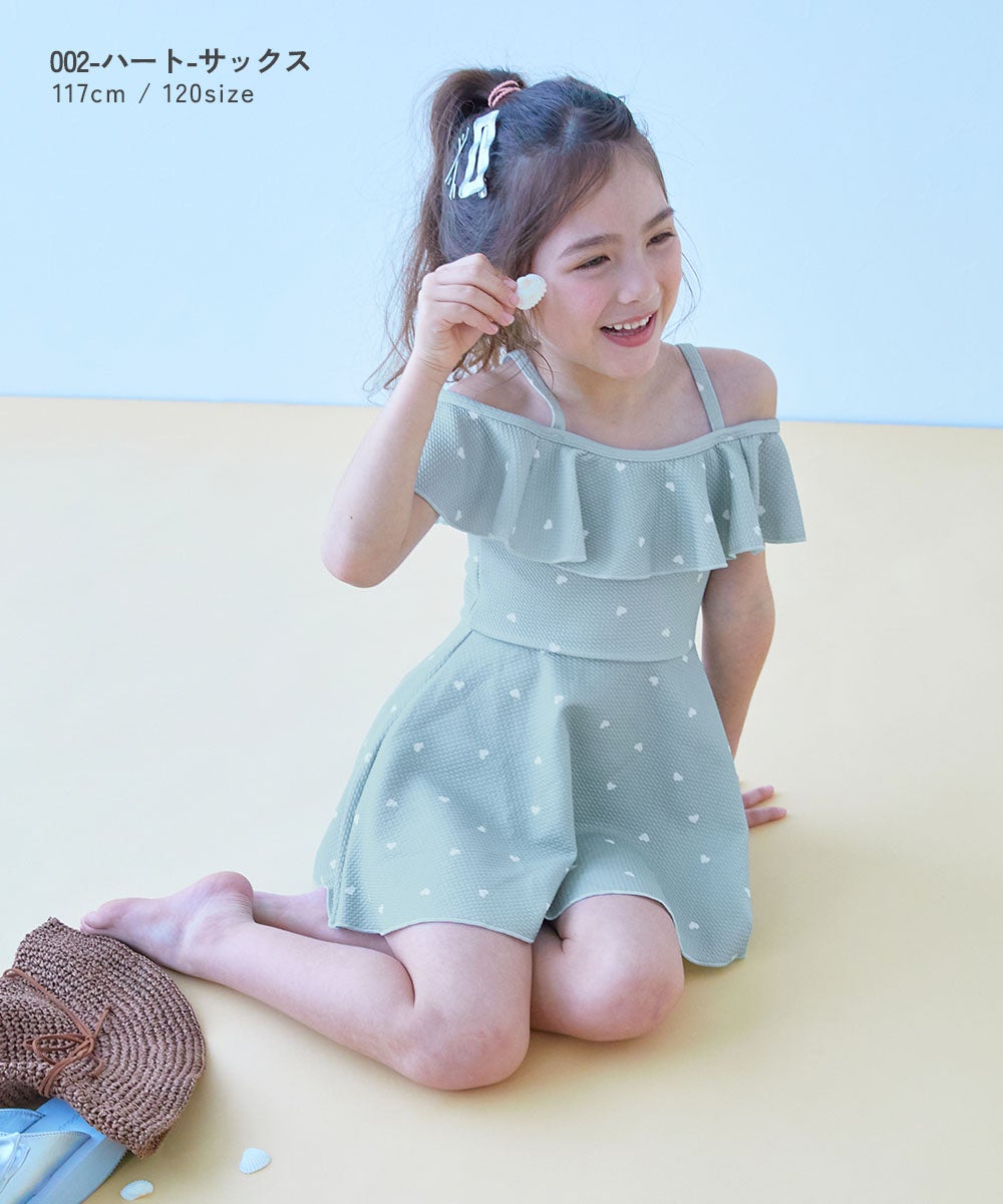 UVカット 2WAYで着られる ワンピース風 セパレート水着 | 子供服の通販