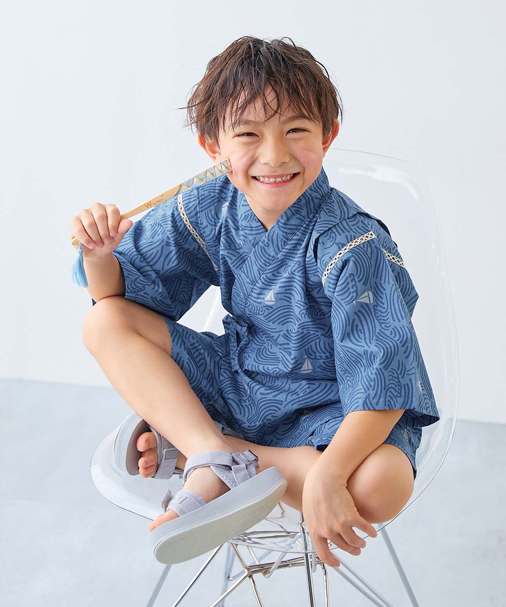 P5倍】【最大33%OFF】えらべるデザイン クラシカル甚平 | 子供服の通販
