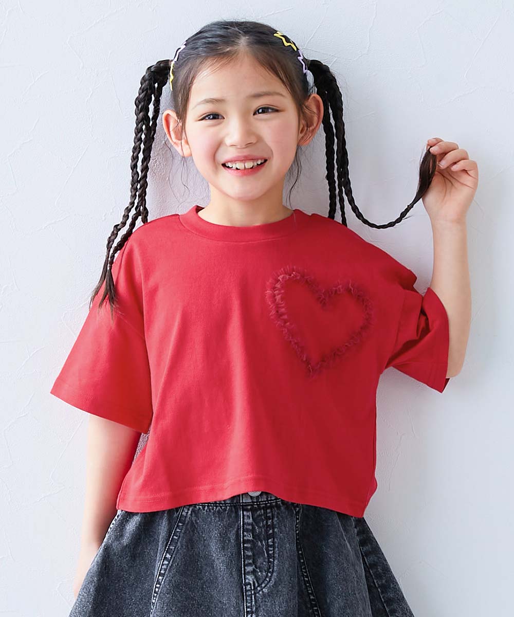 チュールモチーフ 半袖Tシャツ | 子供服の通販 デビロック公式サイト