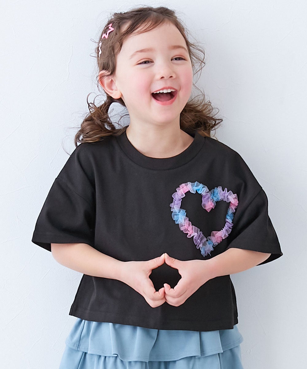 チュールモチーフ 半袖Tシャツ | 子供服の通販 デビロック公式サイト