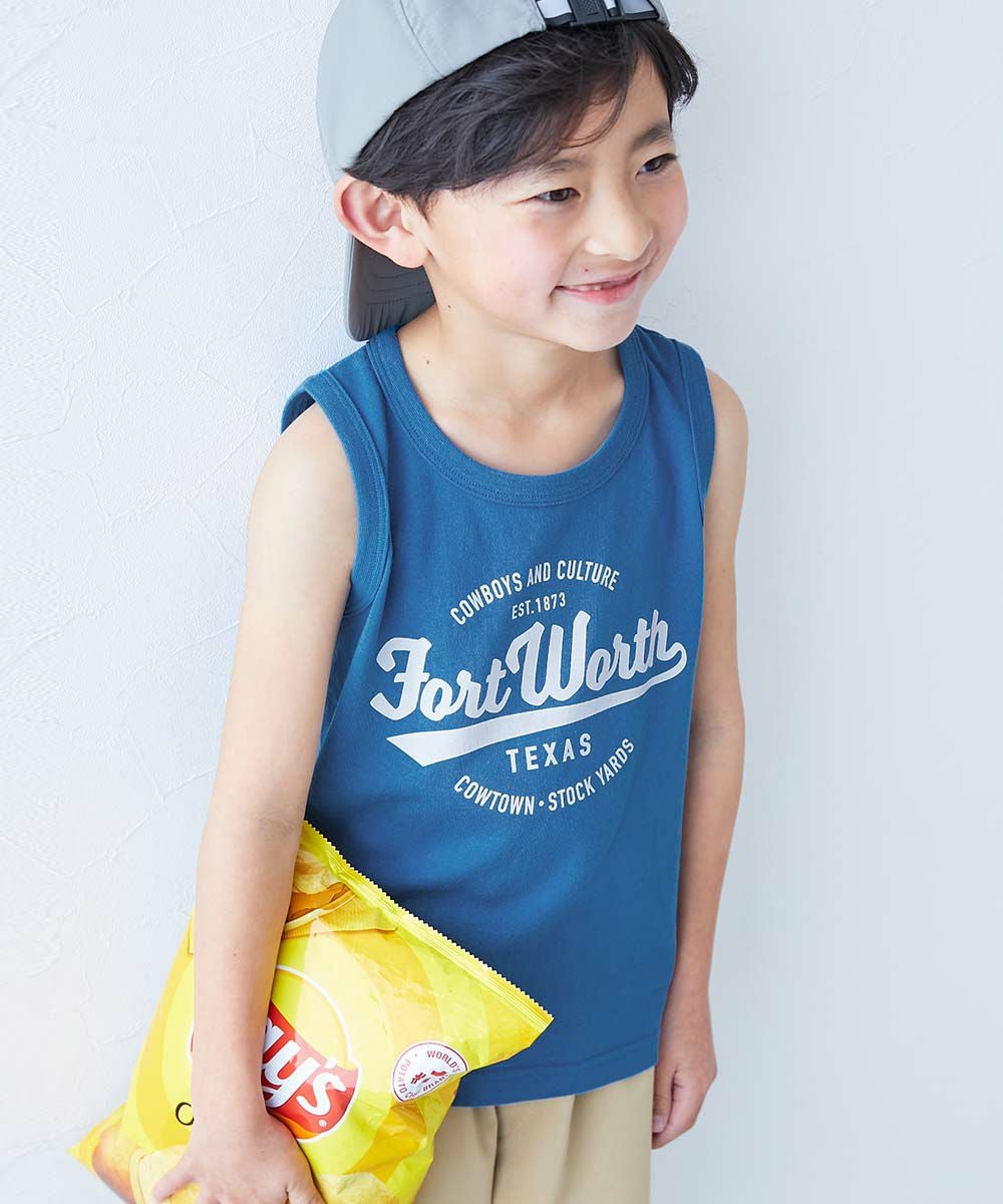 L.G.B バットプリント リブタンクトップ サイズ0 ソフトリブタンクトップ/パット付き・吸汗速乾・ホットヨガ対応・UV