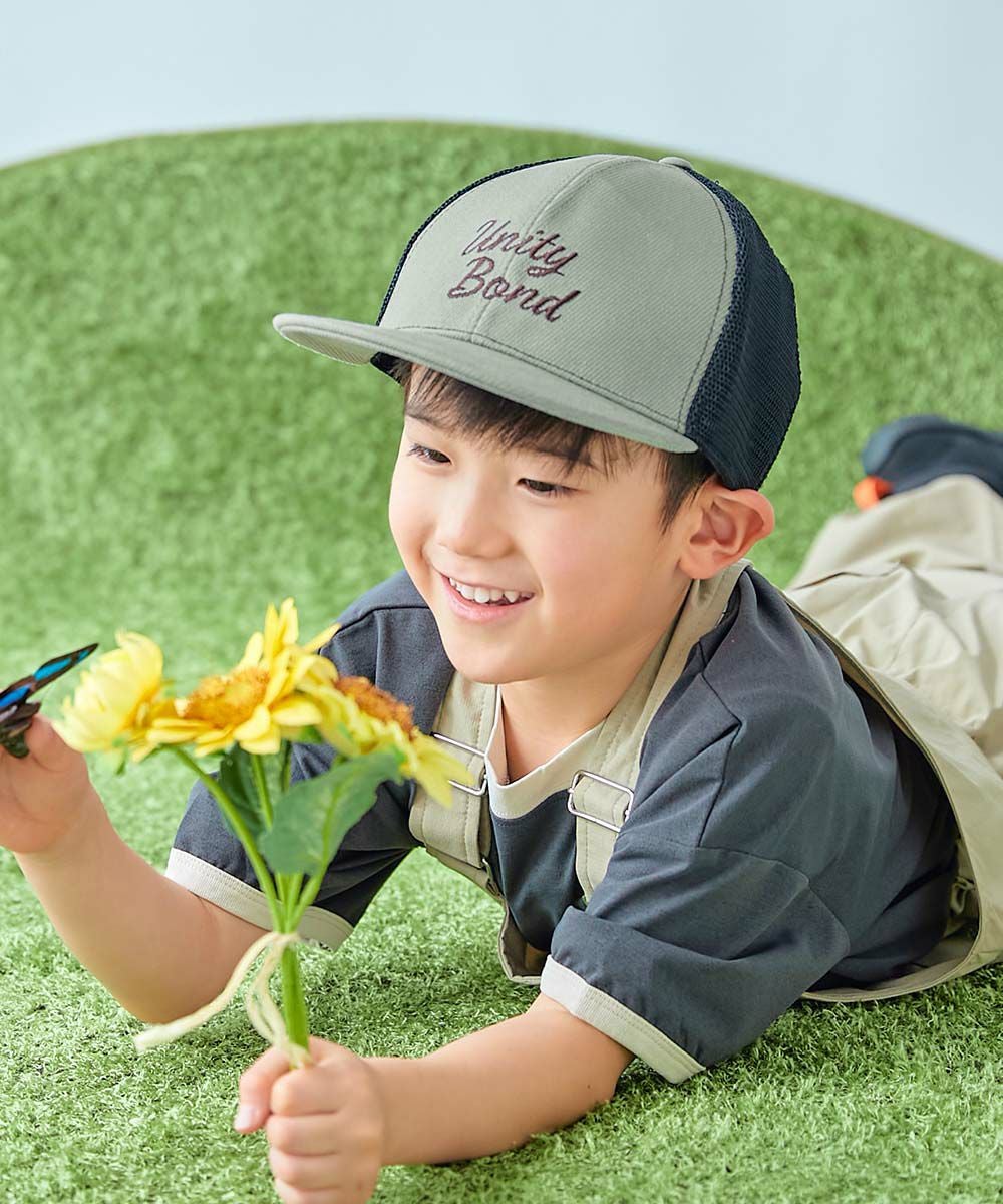 72%OFF】【おーちゃんコラボ】親子で使える フラットバイザー メッシュ
