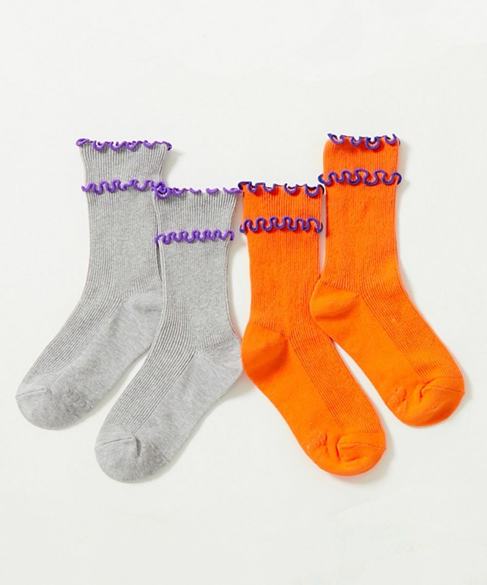 2足セット ネオンカラー メロウリブソックス | 子供服の通販