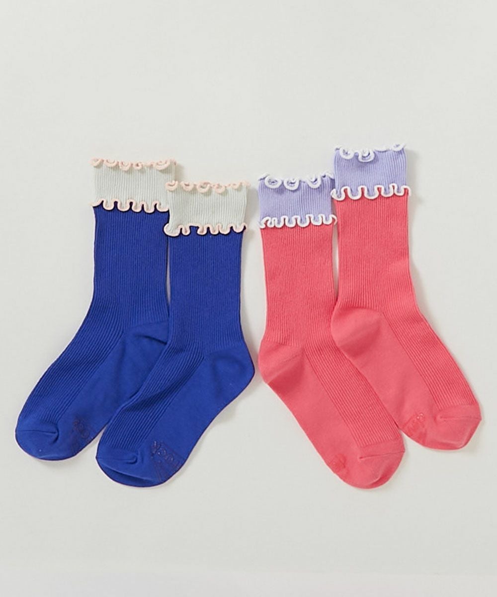 2足セット ネオンカラー メロウリブソックス | 子供服の通販