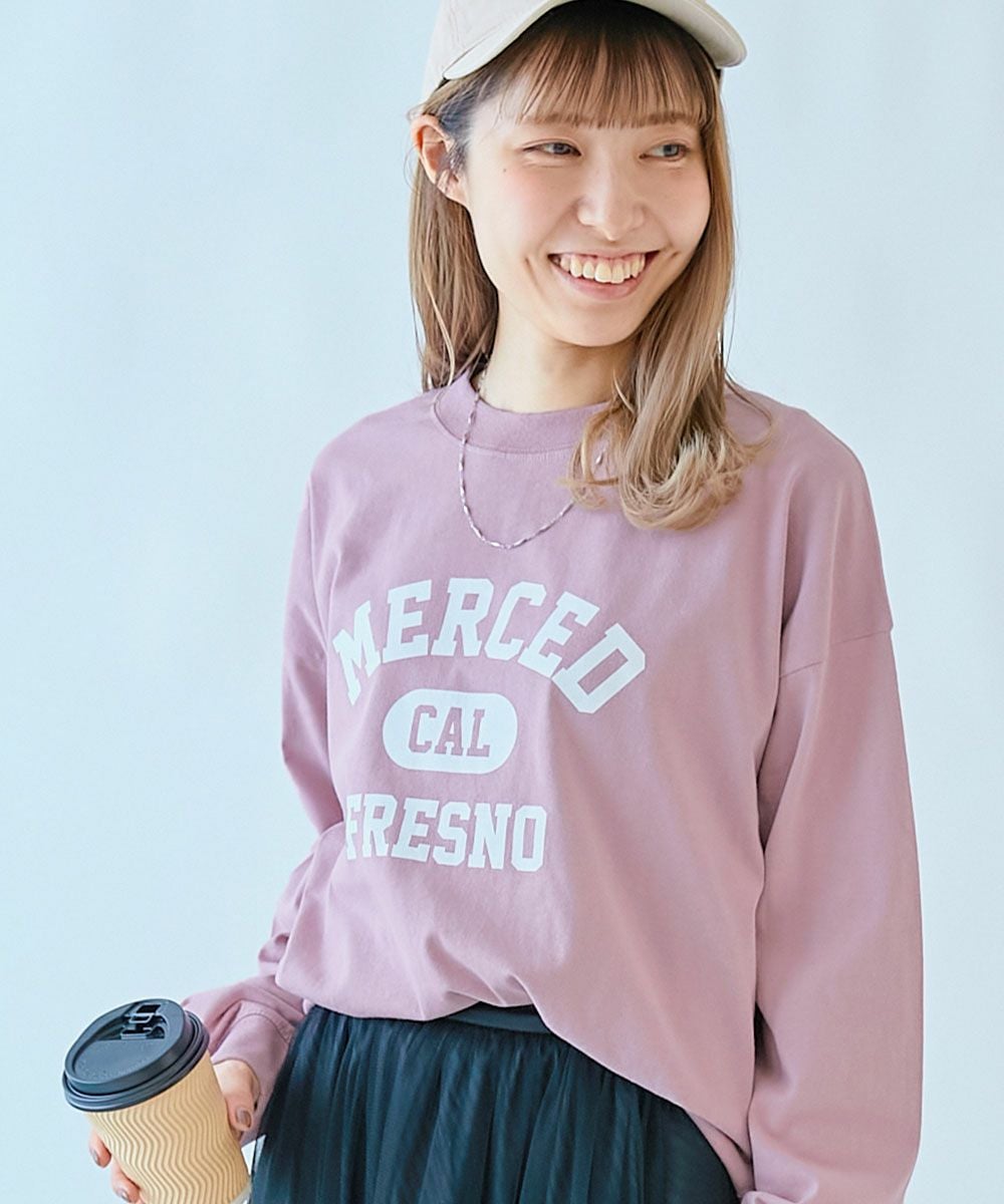 SPECIAL SALE 12%OFF】綿100％ 大人 デビラボ プリント 袖リブ 長袖T