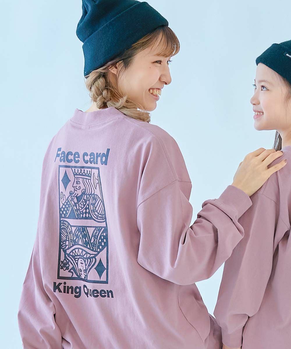 SPECIAL SALE 12%OFF】綿100％ 大人 デビラボ プリント 袖リブ 長袖T