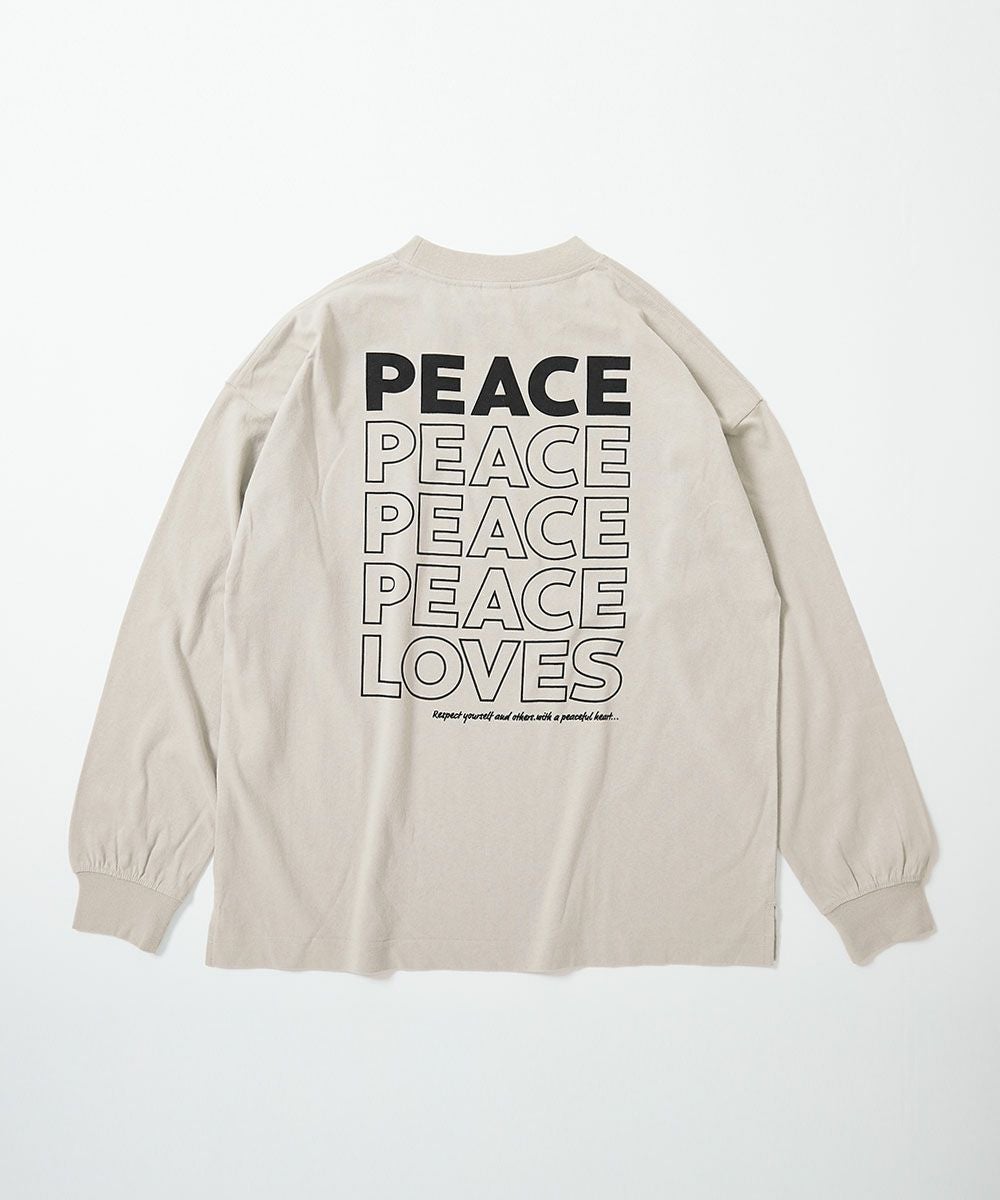 SPECIAL SALE 12%OFF】綿100％ 大人 デビラボ プリント 袖リブ 長袖T