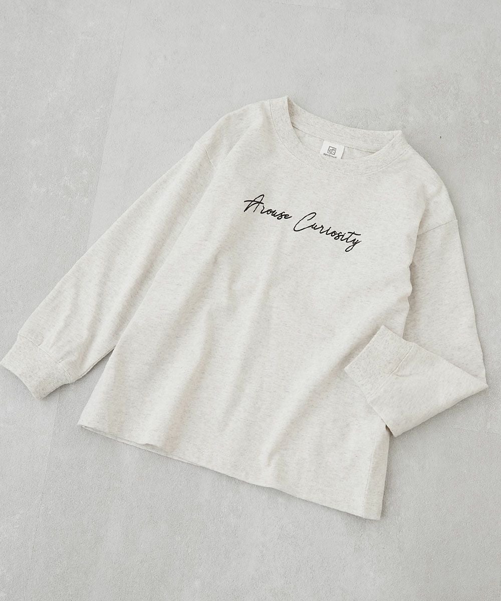 SPECIAL SALE 10%OFF】綿100％ デビラボ BOXシルエット プリント袖リブ 