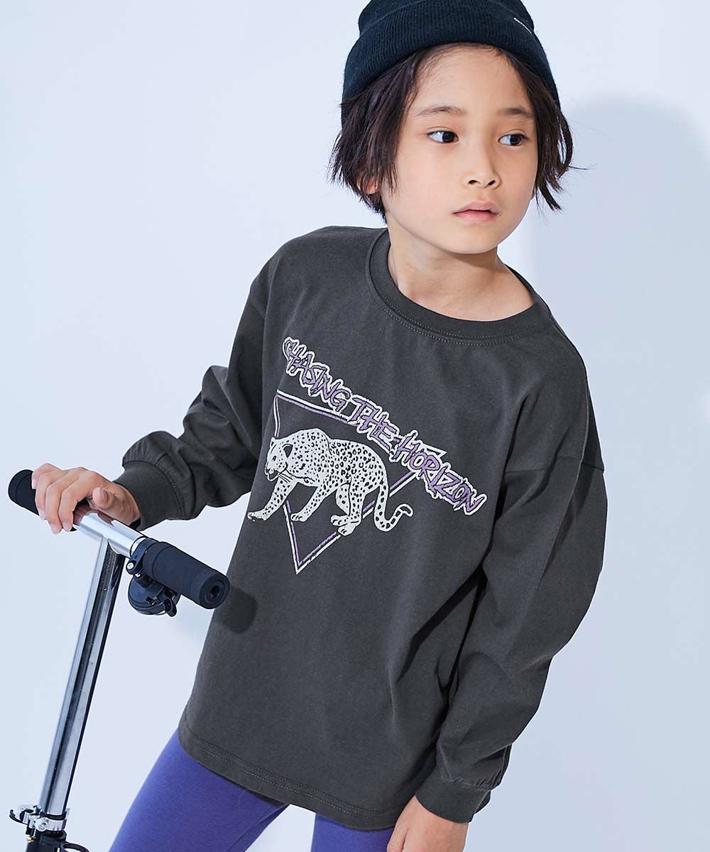 SPECIAL SALE 18%OFF】綿100％ デビラボ BIGシルエット プリント袖リブ