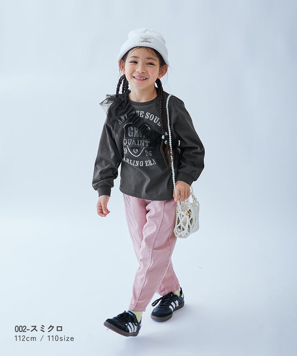 SPECIAL SALE 65%OFF】着回し自在 チュールビスチェ ＆ 長袖プリントT