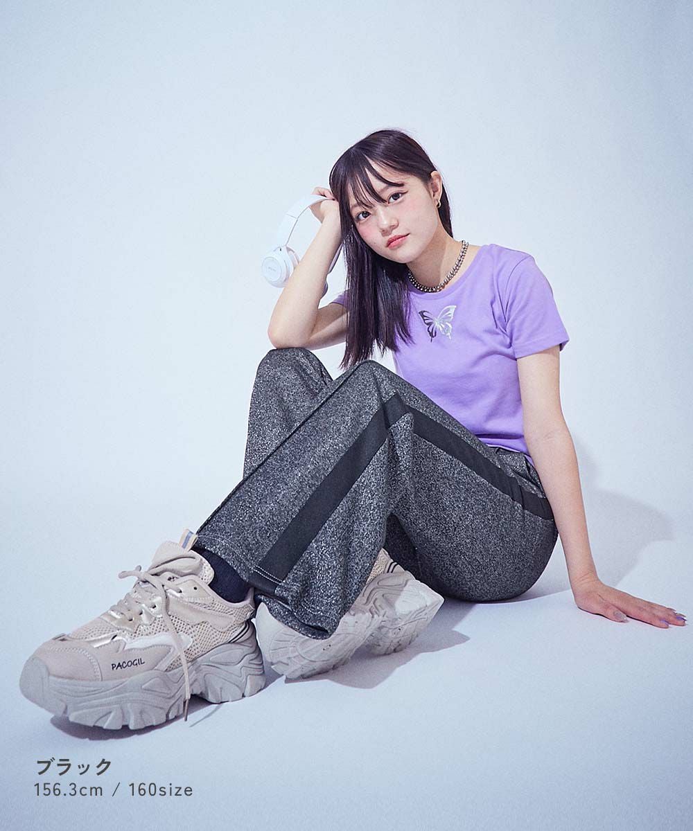 SPECIAL SALE 66%OFF】【chum】キラッとラメ すらっと脚長 フレア