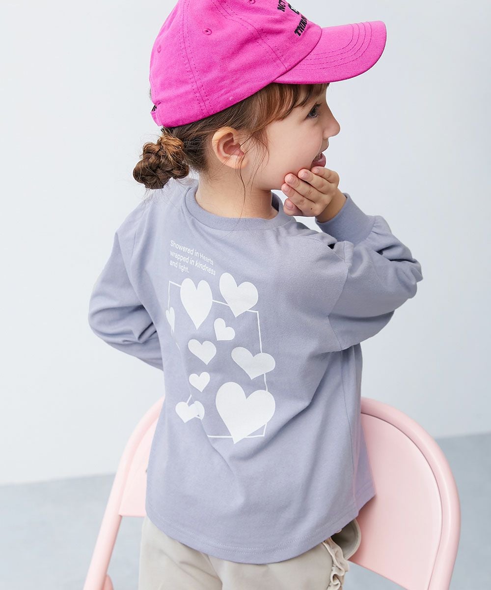 SPECIAL SALE 30%OFF】綿100％ デビラボ ガールズ プリント 長袖T