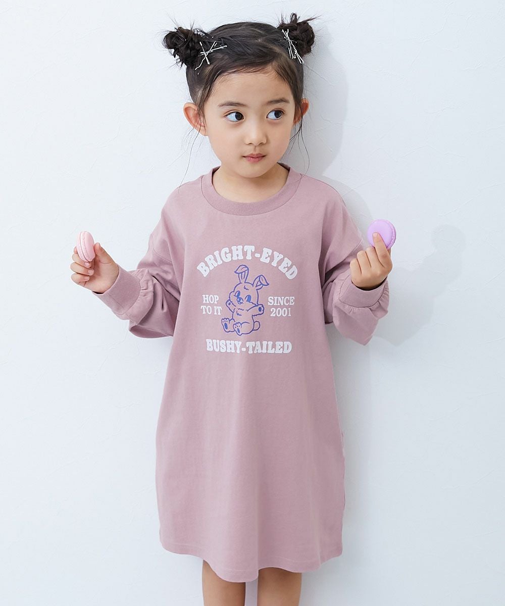 最大43%OFF】綿100％ デビラボ プリント 長袖ワンピース | 子供服の