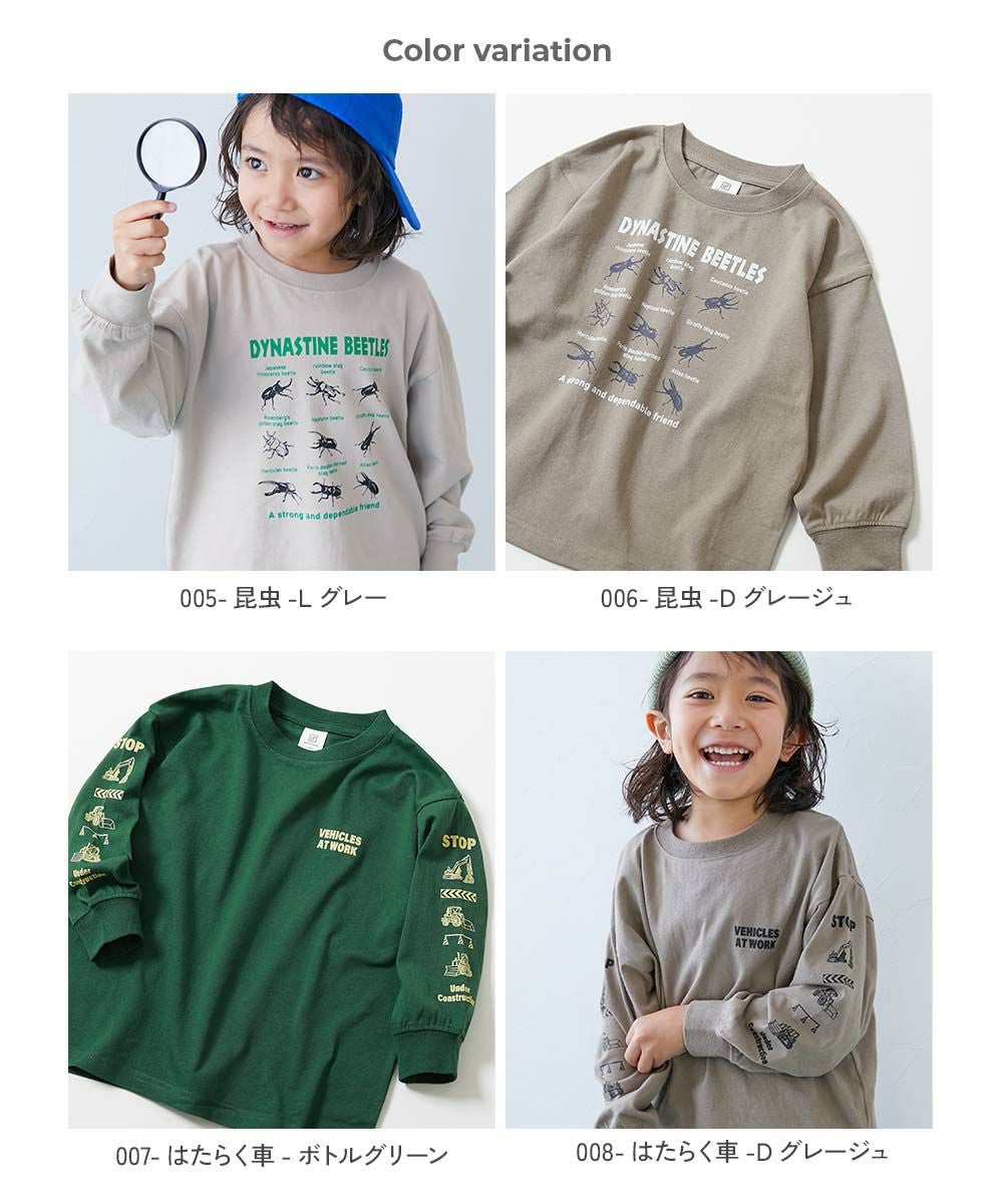 SPECIAL SALE 30%OFF】綿100％ デビラボ BIGシルエット プリント袖リブ