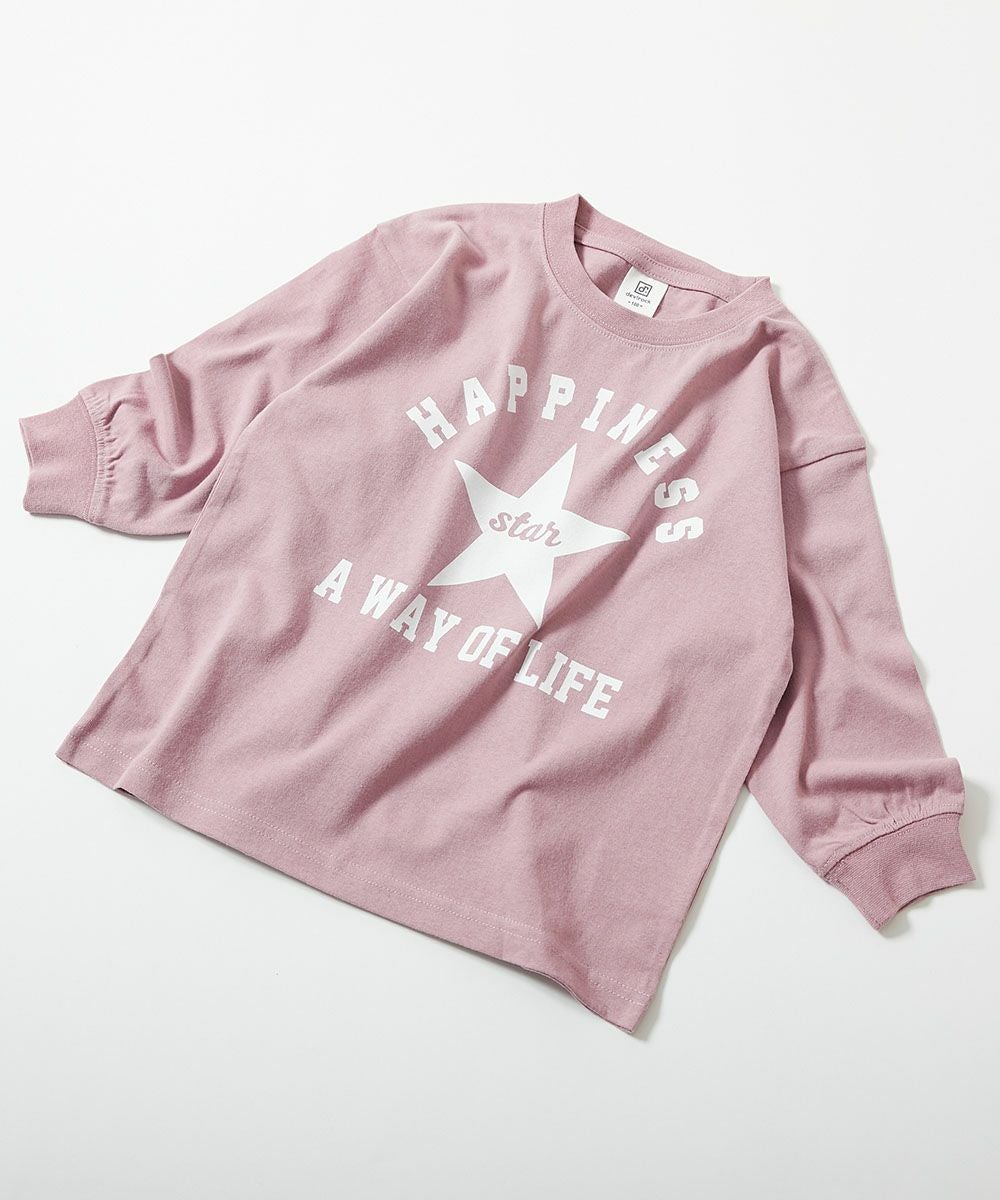 SPECIAL SALE 30%OFF】綿100％ デビラボ BIGシルエット プリント袖リブ