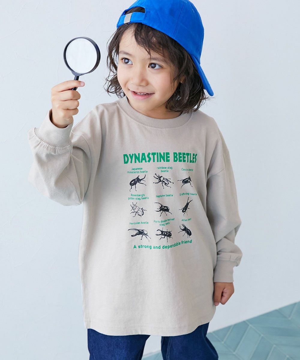 SPECIAL SALE 30%OFF】綿100％ デビラボ BIGシルエット プリント袖リブ
