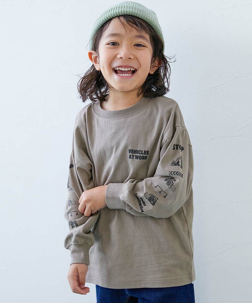 SPECIAL SALE 30%OFF】綿100％ デビラボ BIGシルエット プリント袖リブ