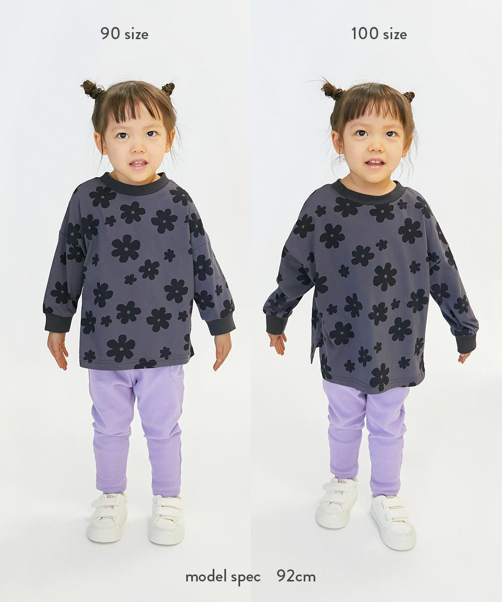 最大14%OFF】【EN-JOY】どっちも前だから1人でお着替え 総柄 長袖T