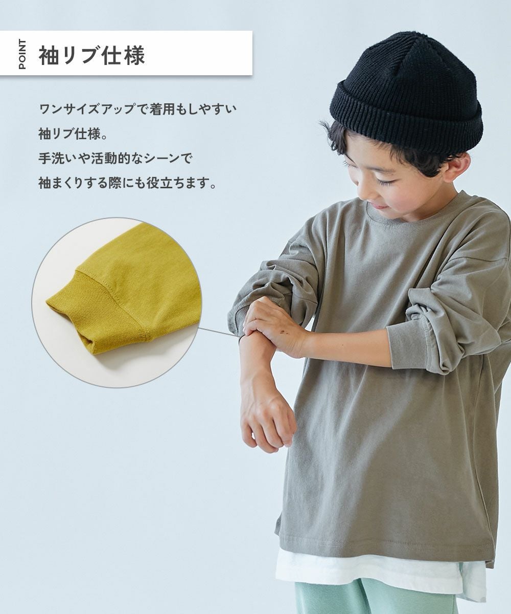 SPECIAL SALE 9%OFF】綿100％ デビラボ BIGシルエット プリント袖リブ