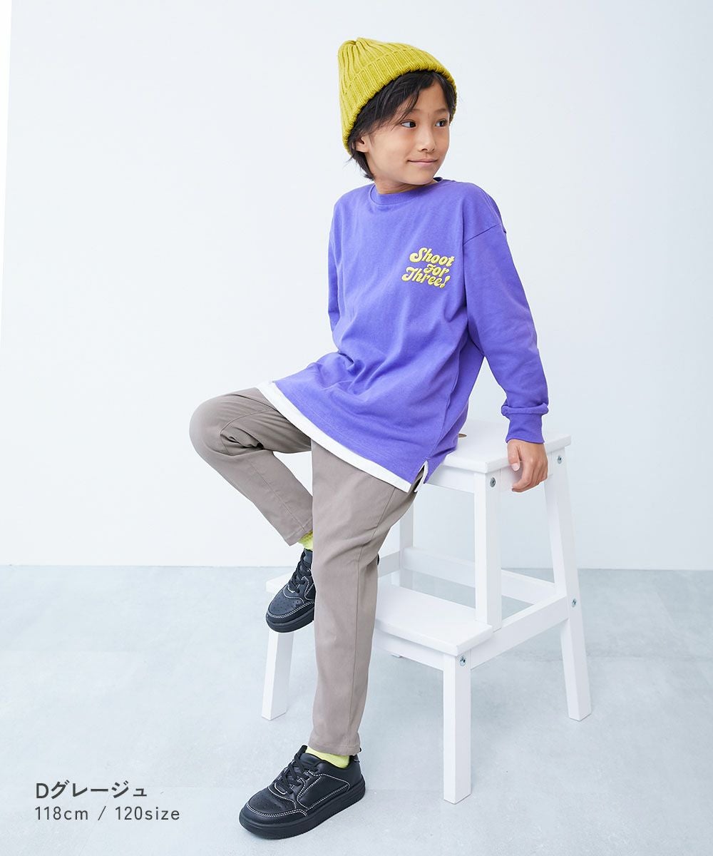 最大16%OFF】よくばりストレッチ ツイル タックパンツ | 子供服の通販