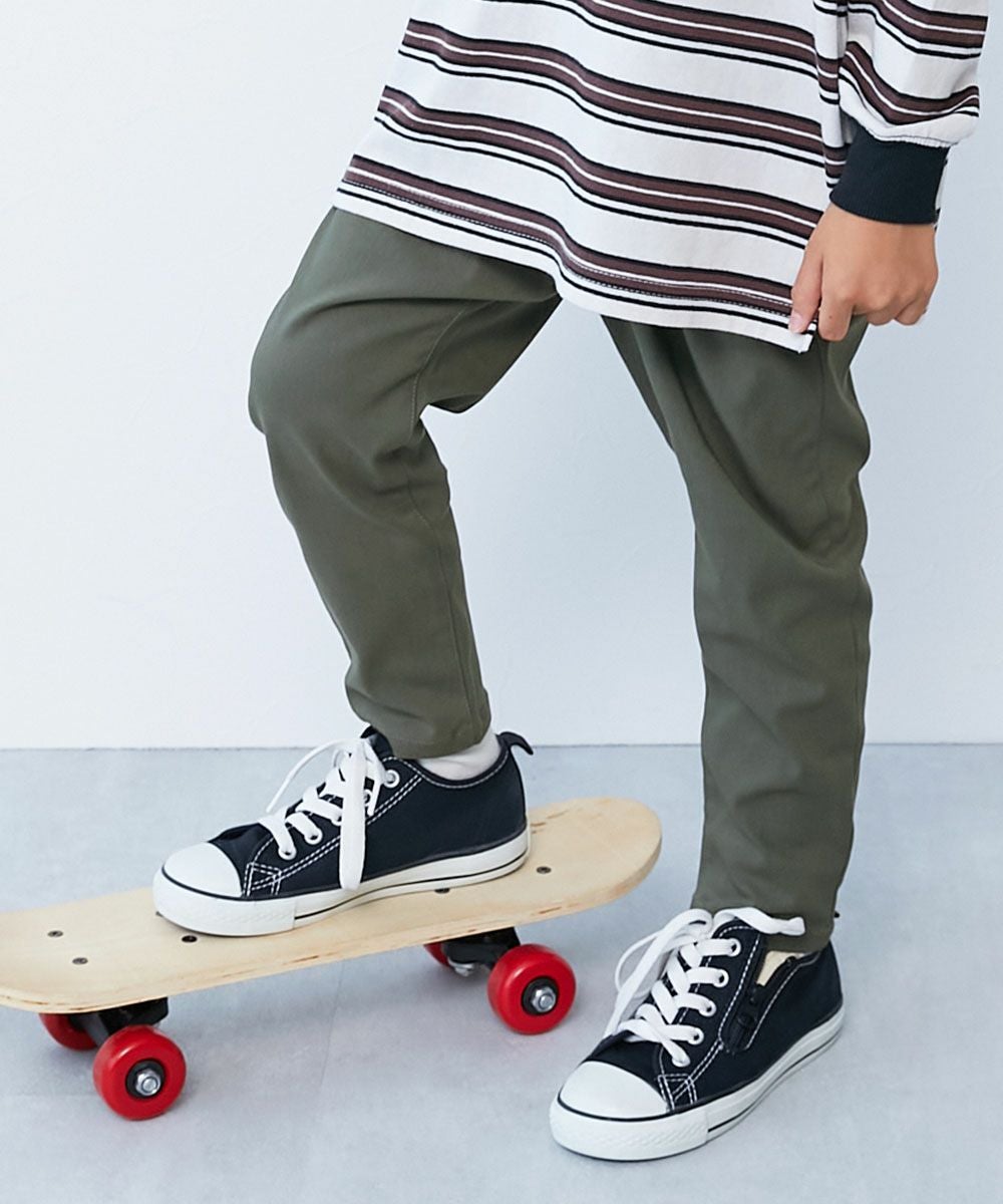 最大16%OFF】よくばりストレッチ ツイル タックパンツ | 子供服の通販