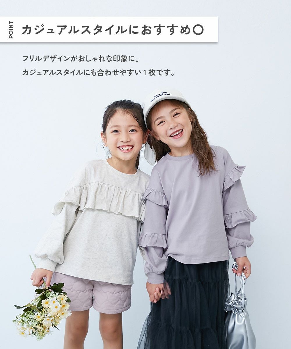イタリア夏のカジュアルセット フリル袖Tシャツ&amp;フラットサンダル 4つの機能付】ひんやりフリル袖Tシャツワンピース - ベルーナ【公式】