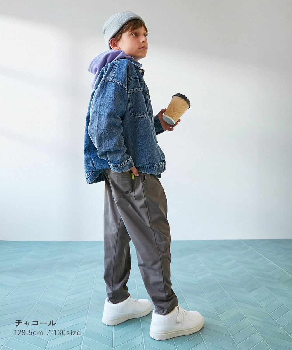 イージーウォッシュ】乾燥機OK マチ付き テーパードパンツ | 子供服の