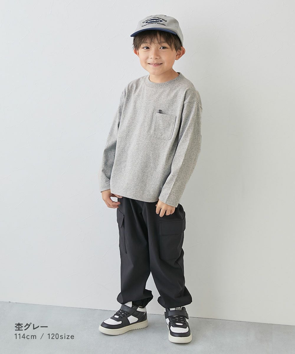 SPECIAL SALE 9%OFF】名札穴あかない 無地 ポケット付き クルーネック