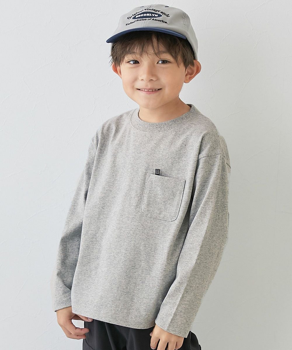 SPECIAL SALE 9%OFF】名札穴あかない 無地 ポケット付き クルーネック